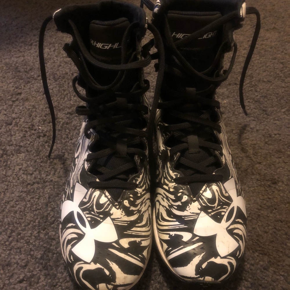 Under Armour high top football cleats